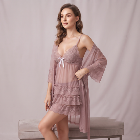 Elegant Lace Nightwear Set