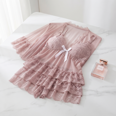 Elegant Lace Nightwear Set