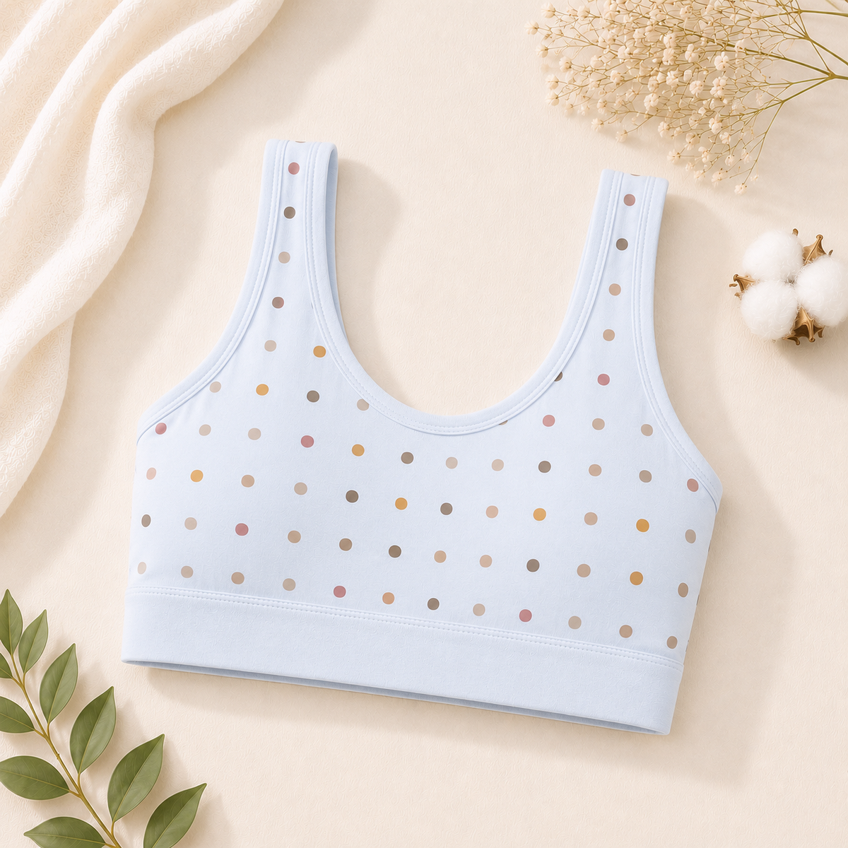 Haya Care Soft Cotton Everyday Bra – Non-Padded & Wire-Free
