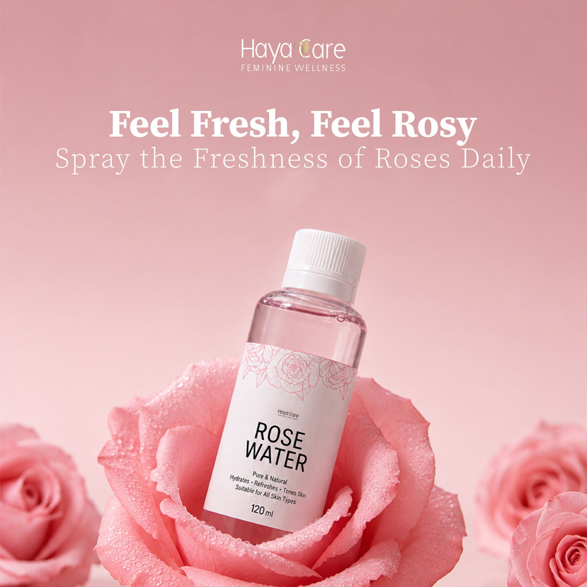 Organic Rose Water Spray – Refresh, Tone & Glow